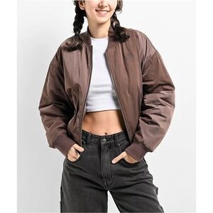 Ninth Hall Orion Brown‎ Bomber Jacket Size Small